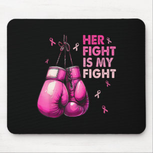 Alfombrilla De Ratón Su Lucha Es Mi Lucha De Boxear Guantes De Cáncer D