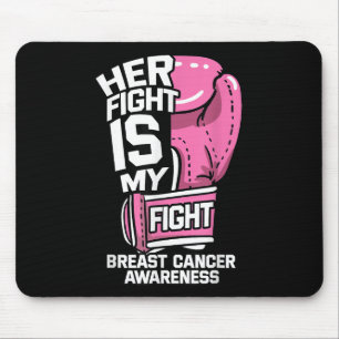 Alfombrilla De Ratón Su Lucha Es Mi Lucha De Boxear Guantes De Cáncer D