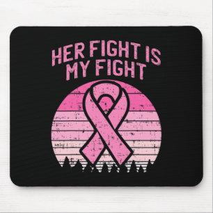 Alfombrilla De Ratón Su lucha es mi lucha marido conciencia del cáncer