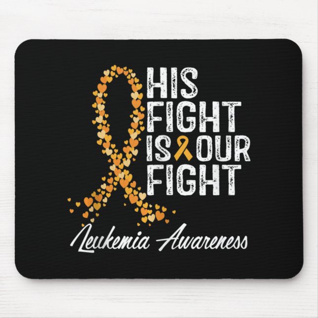 Alfombrilla De Ratón Su Lucha Es Nuestra Conciencia De La Leucemia. (Frente)