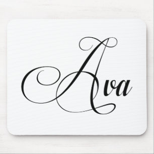 Alfombrilla De Ratón Su Nombre Es Ava Calligraphy