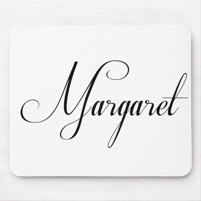 Alfombrilla De Ratón Su Nombre Es Margaret Calligraphy (Frente)