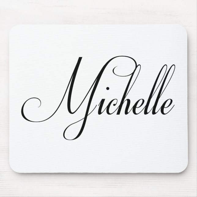 Alfombrilla De Ratón Su nombre es Michelle Calligraphy (Frente)