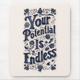 Alfombrilla De Ratón Su Potencial Es Un Fondo Beige Interminable