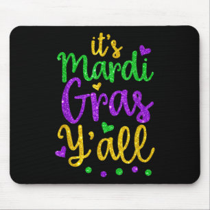 Alfombrilla De Ratón Su traje de máscara de Fiesta Mardi Gras Yall Mard