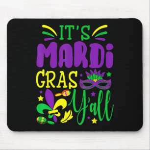 Alfombrilla De Ratón Su traje de máscara de Fiesta Mardi Gras Yall Mard