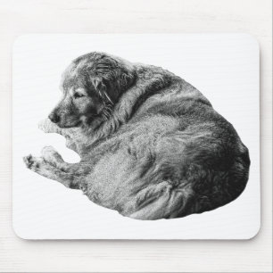 Alfombrilla De Ratón Suave pelaje de perro levanta la energía tranquila