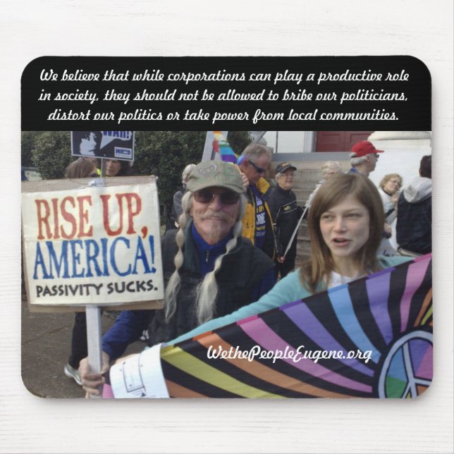 Alfombrilla De Ratón Sube para arriba América (Frente)