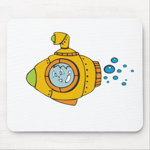 Alfombrilla De Ratón Submarino amarillo
