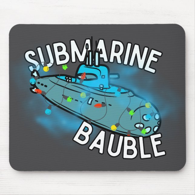 Alfombrilla De Ratón Submarino, bauble, navidades (Frente)