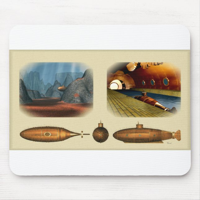 Alfombrilla De Ratón submarino temprano (Frente)