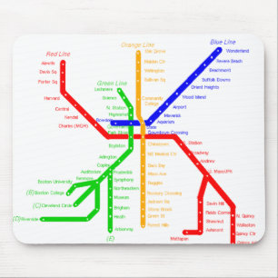 Alfombrilla De Ratón Subterráneo Mousepad de Boston