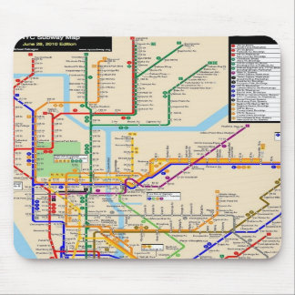 Alfombrilla De Ratón Subterráneo Mousepad de Newyork