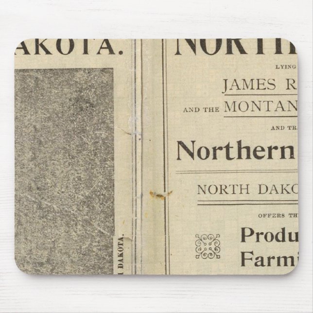 Alfombrilla De Ratón Subvención de tierras de Dakota del Norte (Frente)