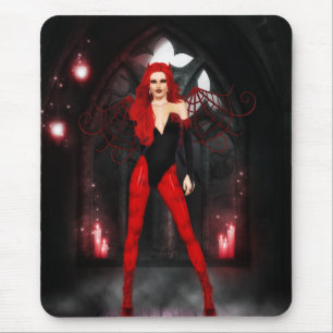 Alfombrilla De Ratón Succubus Rojo