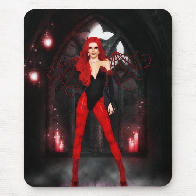 Alfombrilla De Ratón Succubus Rojo (Frente)
