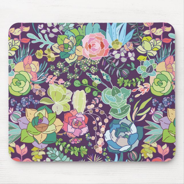 Alfombrilla De Ratón Suculentos Cactus Gardening Mousepad (Frente)