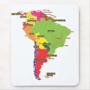 Alfombrilla De Ratón Sudamérica