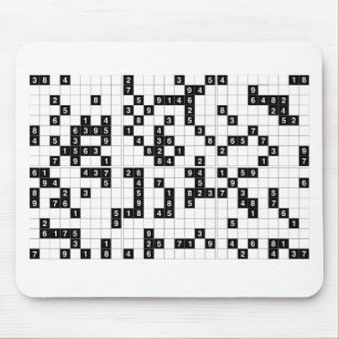 Alfombrilla De Ratón sudoku blanco negro