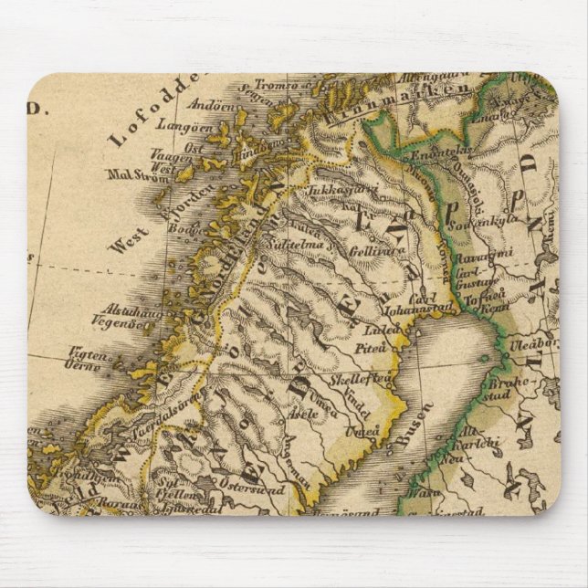 Alfombrilla De Ratón Suecia, Noruega y Finlandia (Frente)