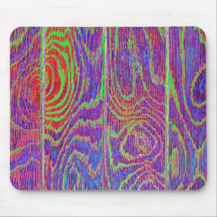 Alfombrilla De Ratón Suelo de grano de madera de arcoiris