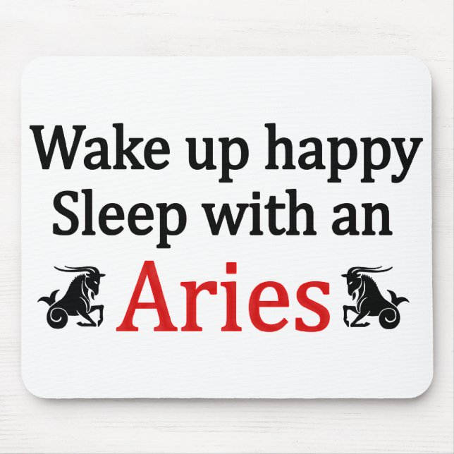 Alfombrilla De Ratón Sueño con un aries (Frente)