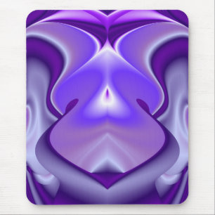 Alfombrilla De Ratón Sueño de flores moradas , arte arcoiris abstracto