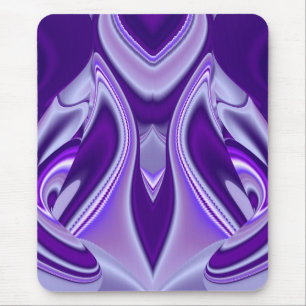 Alfombrilla De Ratón Sueño de flores moradas , arte arcoiris abstracto