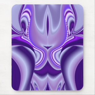Alfombrilla De Ratón Sueño de flores moradas , arte arcoiris abstracto