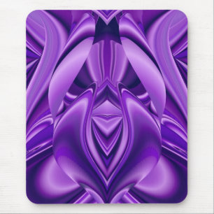 Alfombrilla De Ratón Sueño de flores moradas , arte arcoiris abstracto