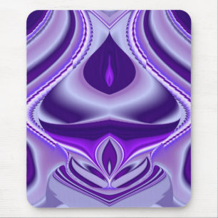 Alfombrilla De Ratón Sueño de flores moradas , arte arcoiris abstracto