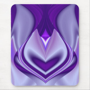Alfombrilla De Ratón Sueño de flores moradas , arte arcoiris abstracto
