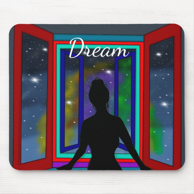 Alfombrilla De Ratón Sueño del arte cósmico (Frente)
