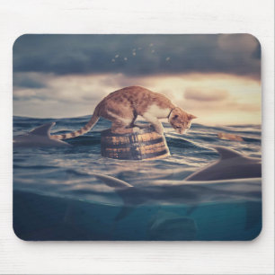 Alfombrilla De Ratón Sueño Nap Cat o Pesadilla