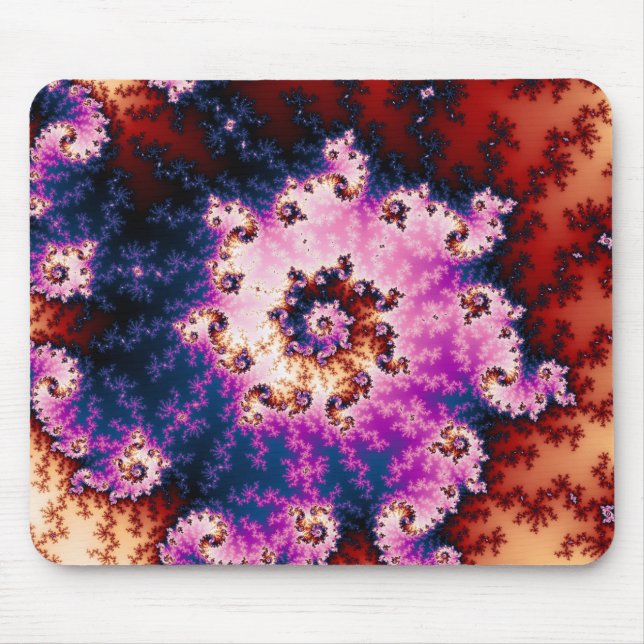 Alfombrilla De Ratón Sueño rosa - Mousepad fractal (Frente)