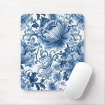 Sueños Azules | Chinoisería de Acuarela Floral