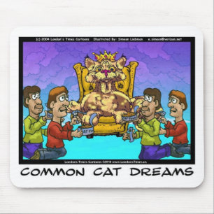 Alfombrilla De Ratón Sueños de gato comunes Regalos divertidos Tees y c