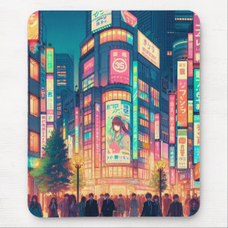 Alfombrilla De Ratón Sueños de neón de Shibuya