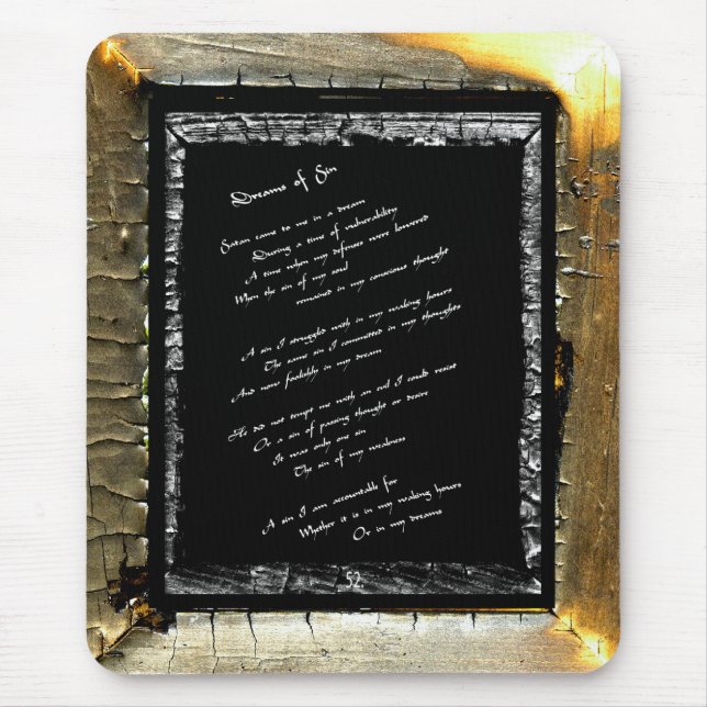 Alfombrilla De Ratón Sueños de pecado (Frente)