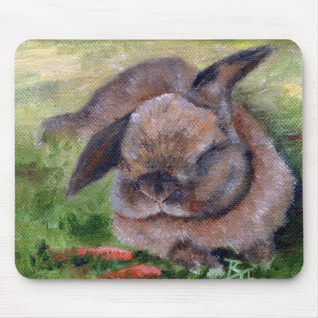 Alfombrilla De Ratón Sueños del conejito (Frente)