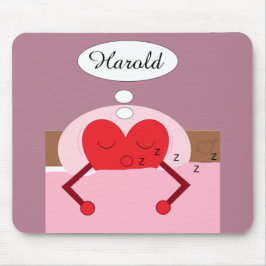 Alfombrilla De Ratón Sueños del corazón rosados y morados