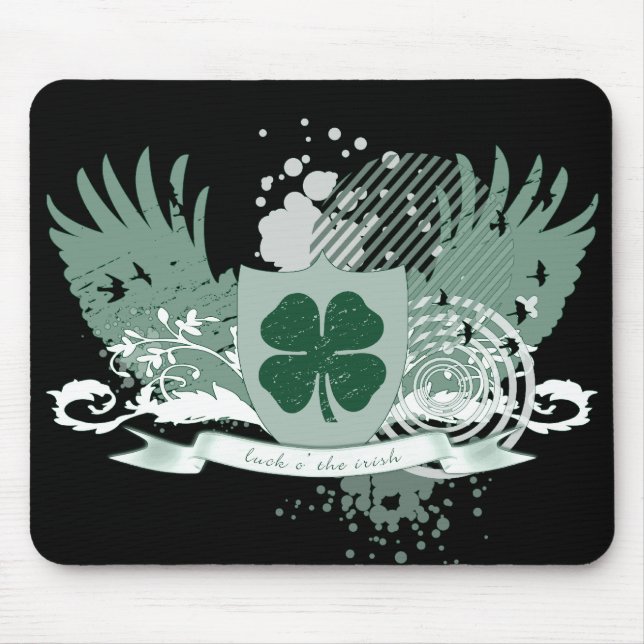 Alfombrilla De Ratón suerte o' el irish (Frente)