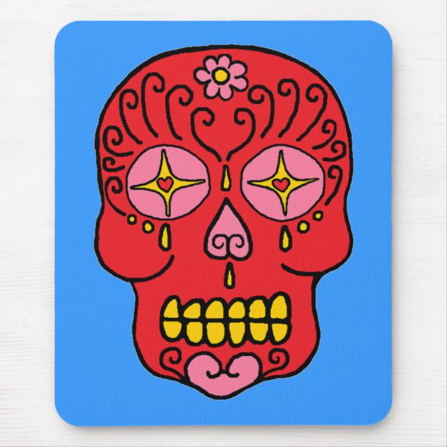 Alfombrilla De Ratón Sugar Skull (Frente)