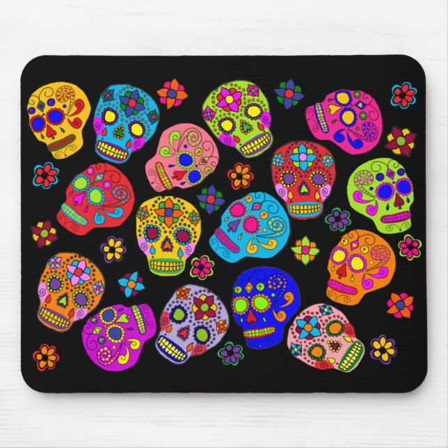 Alfombrilla De Ratón Sugar Skull (Frente)