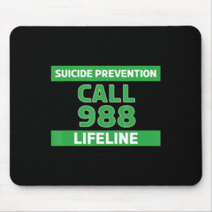 Alfombrilla De Ratón Suicide Awareness - Prevention Lifeline 988  