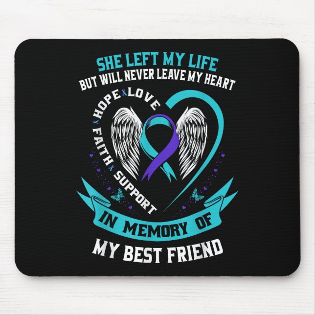 Alfombrilla De Ratón Suicide Awareness Shirt Best Friend Prevention Shi (Frente)