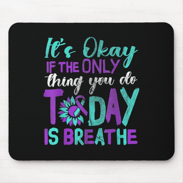 Alfombrilla De Ratón Suicide Awareness Suicide Prevention Suprt Survivo (Frente)