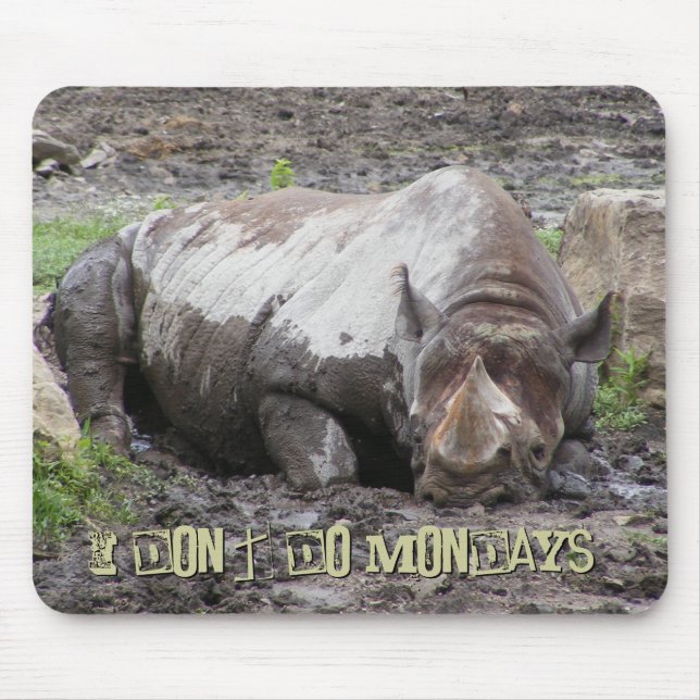Alfombrilla De Ratón Sulking Rhino Mousepad (Frente)