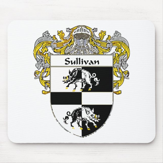 Alfombrilla De Ratón Sullivan-Coat-of-Arms-Mantled-300x300 (Frente)