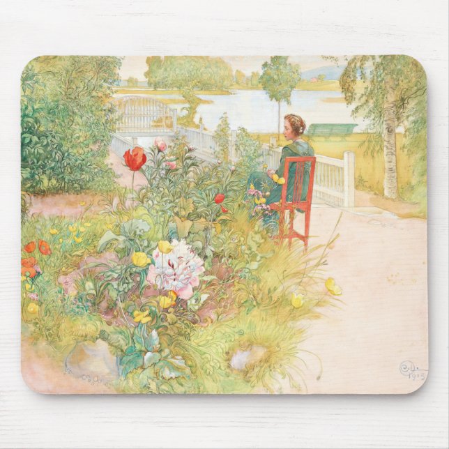 Alfombrilla De Ratón Summer In Sundborn Por Carl Larsson (Frente)